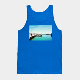 Charter Fishing Boats At The Dock Tank Top